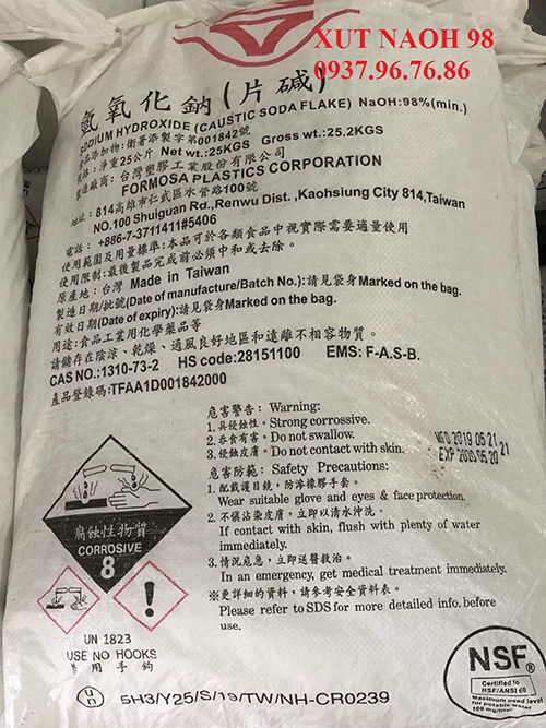 Hóa chất xút NAOH TAIWAN
